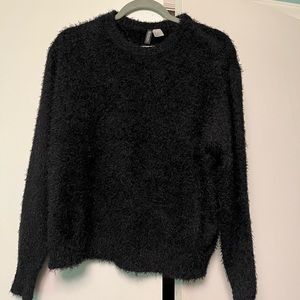 Fuzzy black sweater from Divided!